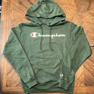 Green Champion pullover hoodie XS